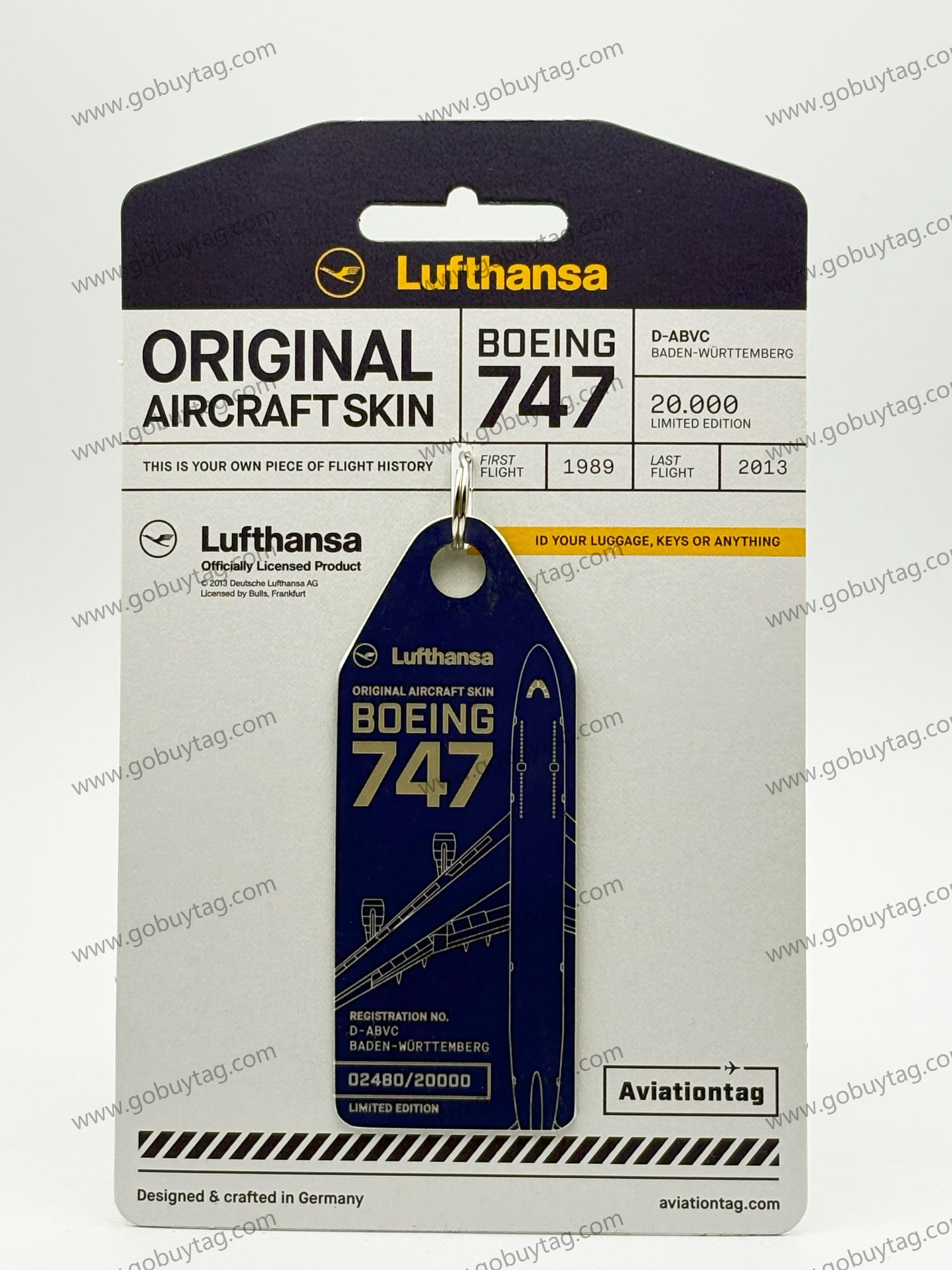 Aviationtag Lufthansa Airlines Boeing 747 D-ABVC