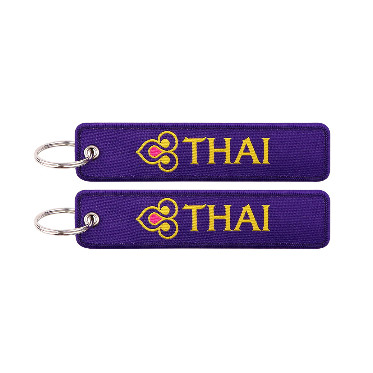 Airline Embroidered Keychain