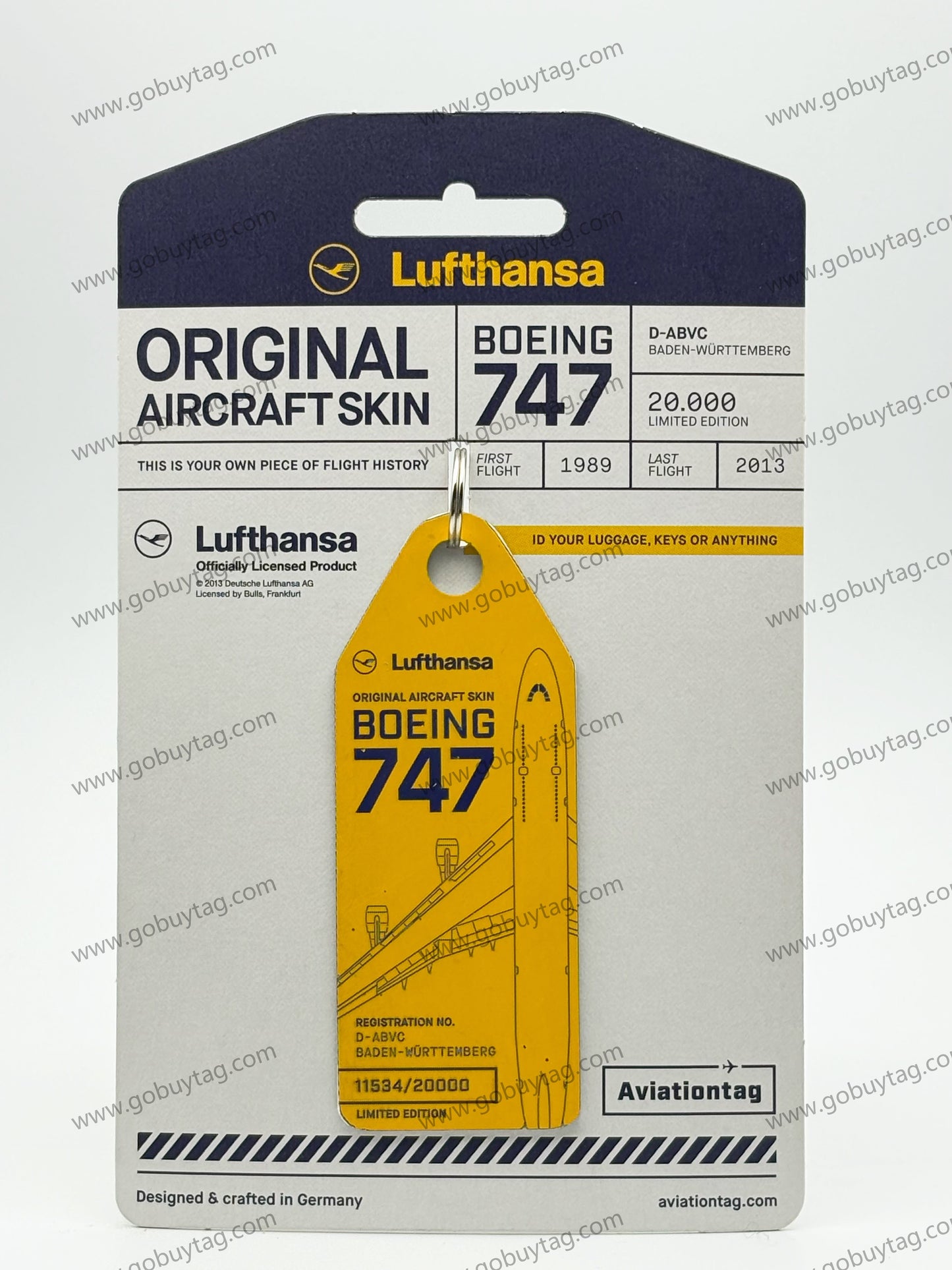 Aviationtag Lufthansa Airlines Boeing 747 D-ABVC